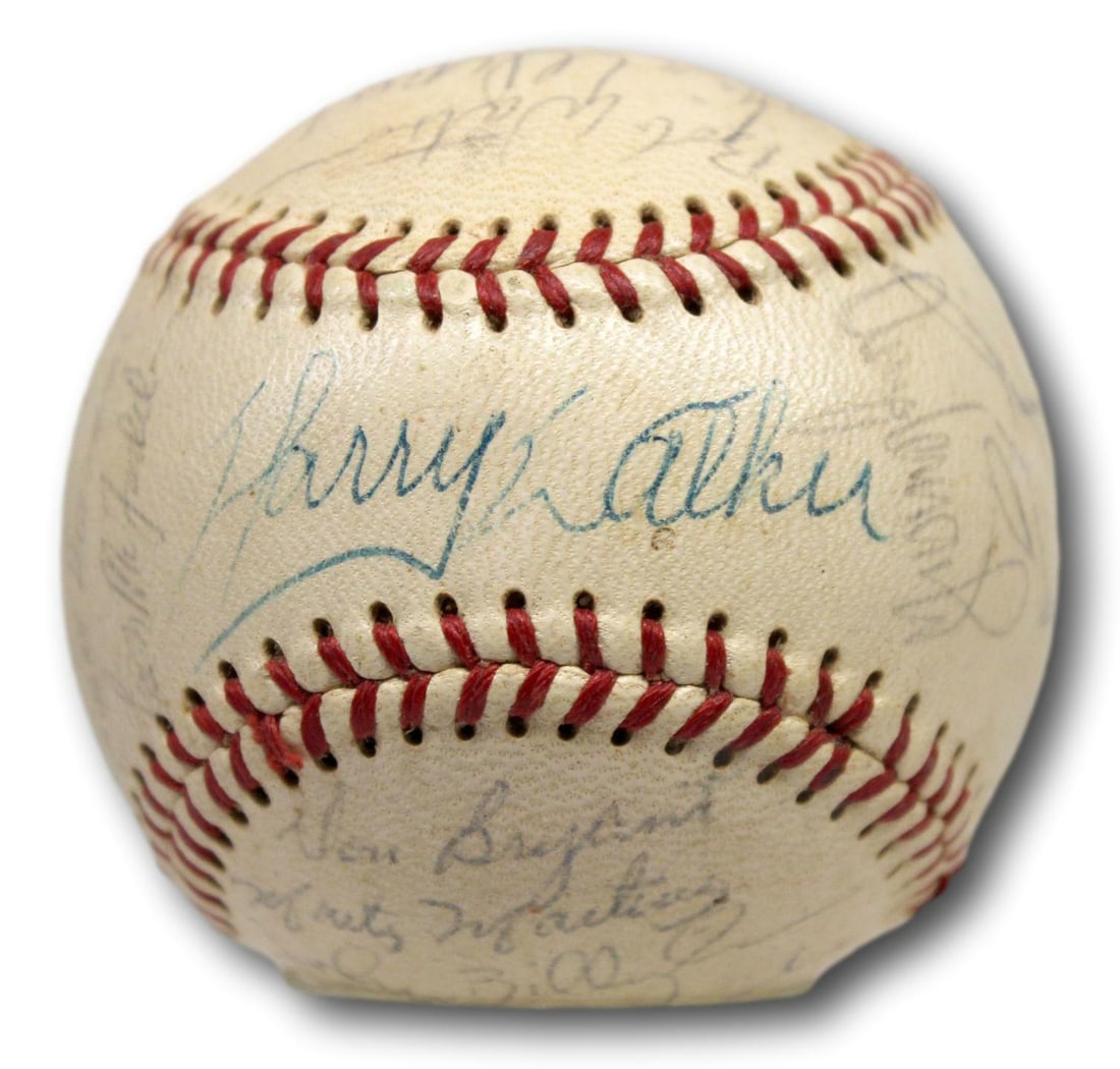 1969 Houston Astros Team Signed Baseball Joe Morgan Beckett Authenticated (1 of 7)