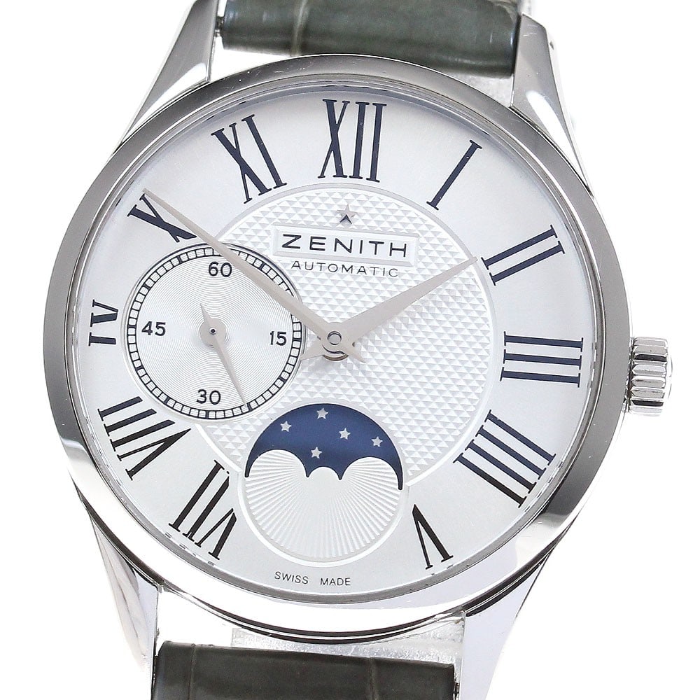 Zenith Class Elite Ultra Thin Moon Phase Womens Wristwatch 03.2310.692: Zenith Class Elite Ultra Thin Moon Phase Womens Wristwatch 03.2310.692 Zenith Class Elite Ultra Thin Moon Phase women's wristwatch in pre-owned condition. This Swiss-made timepiece is part of the Clas