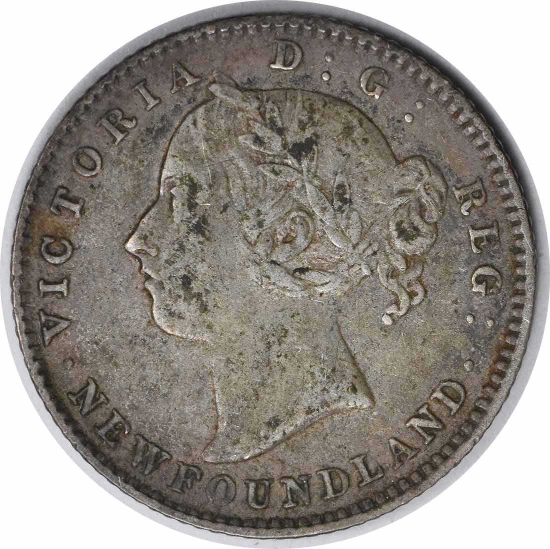 1888 Newfoundland 10 Cents KM3 VF Uncertified Coin (1 of 2)