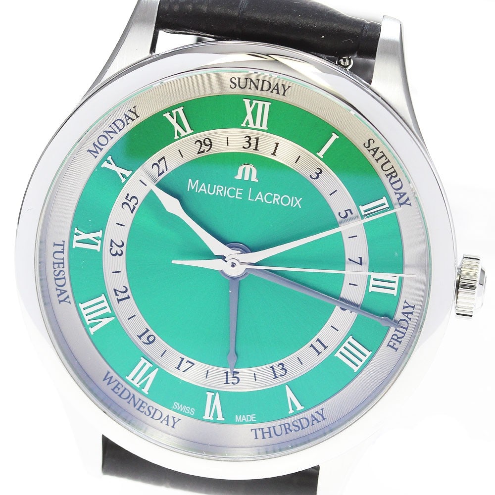 Maurice Lacroix Masterpiece MP6507-SS001-610-2 Men's Wristwatch: Maurice Lacroix Masterpiece MP6507-SS001-610-2 Men's Wristwatch Pre-owned Maurice Lacroix Masterpiece 5-Hands men's wristwatch. This Swiss-made watch is identified by model MP6507-SS001-610-2. Specifi