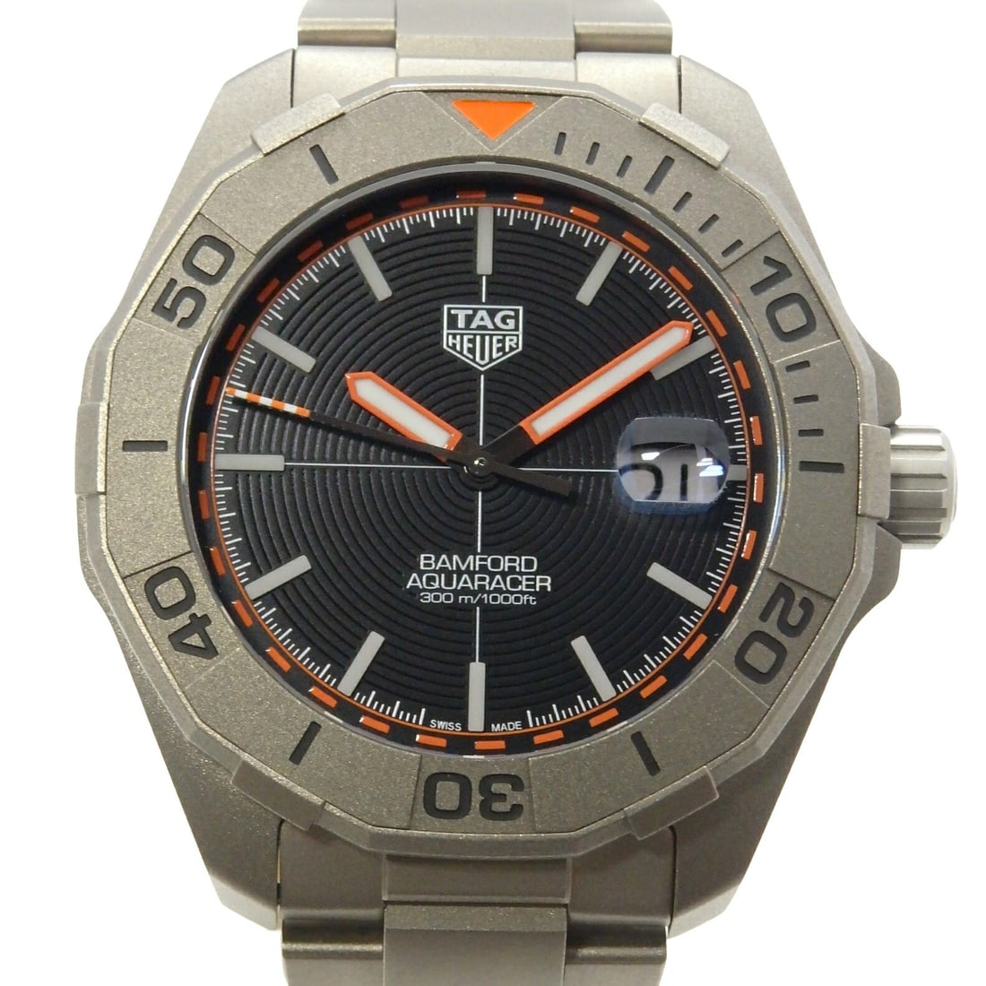 TAG Heuer Aquaracer Bamford Limited Men's Wristwatch: TAG Heuer Aquaracer Bamford Limited Men's Wristwatch This TAG Heuer Aquaracer Bamford Limited WAY208F.BF0638 is a men's wristwatch from Switzerland. It is a pre-owned timepiece, combining TAG Heuer's 