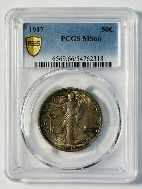 PCGS MS-66 1917 P Walking Liberty Half Dollar (1 of 2)