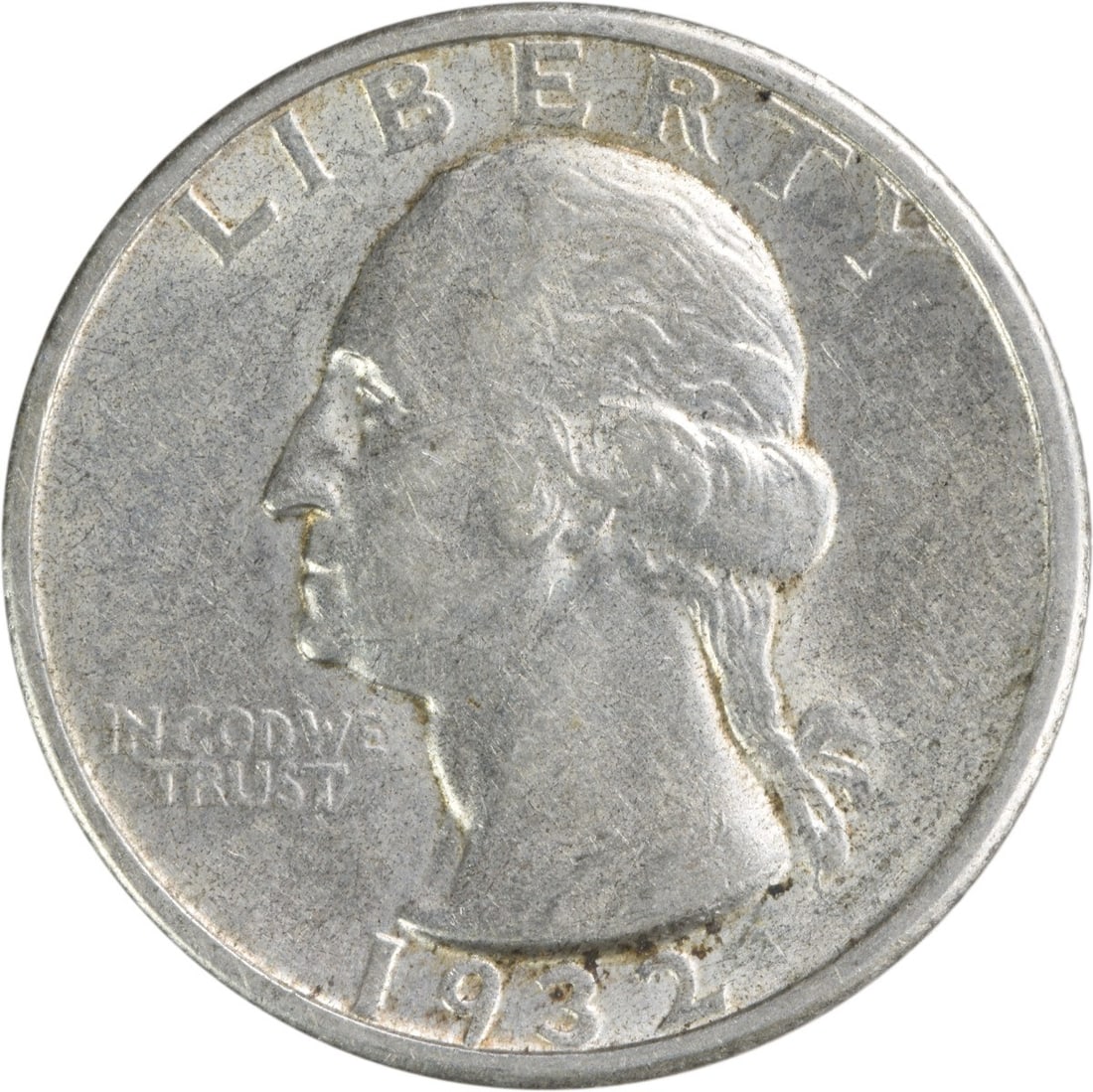 1932-S Washington Silver Quarter AU Uncertified 90% Silver: 1932-S Washington Silver Quarter AU Uncertified 90% Silver This 1932-S Washington Silver Quarter features a composition of 90% silver and 10% copper, showcasing the elegance of American coinage. Minte