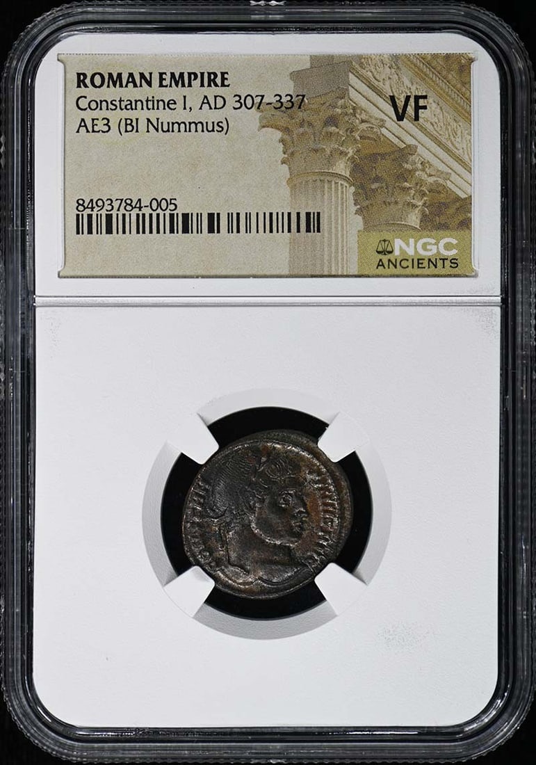 NGC VF Constantine I Roman AE3 BI Nummus AD 307 337 (1 of 2)