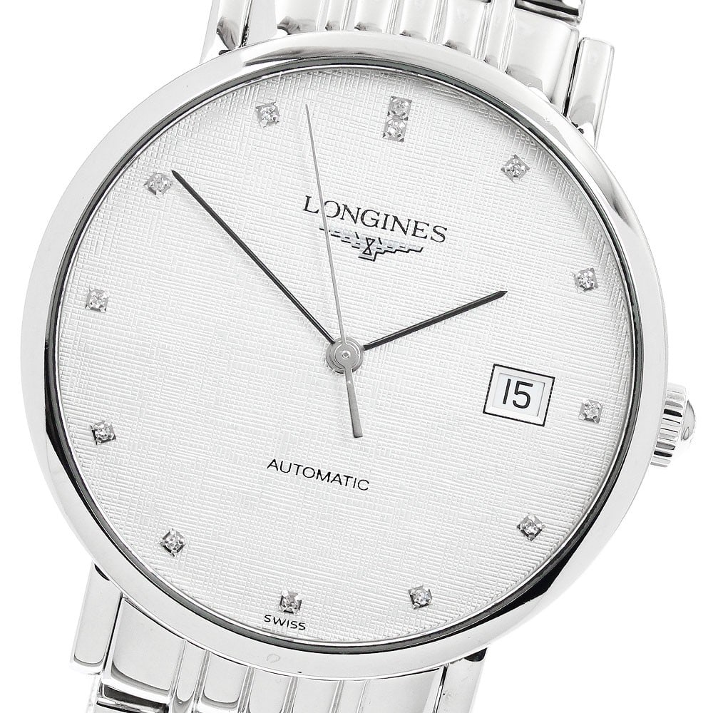 Longines Elegant Collection Automatic Men's Date Watch 13 Diamond L4.810.4: Longines Elegant Collection Automatic Men's Date Watch 13 Diamond L4.810.4 This is a pre-owned Longines L4.810.4 Elegant Collection men's wristwatch featuring an automatic movement and a date display.