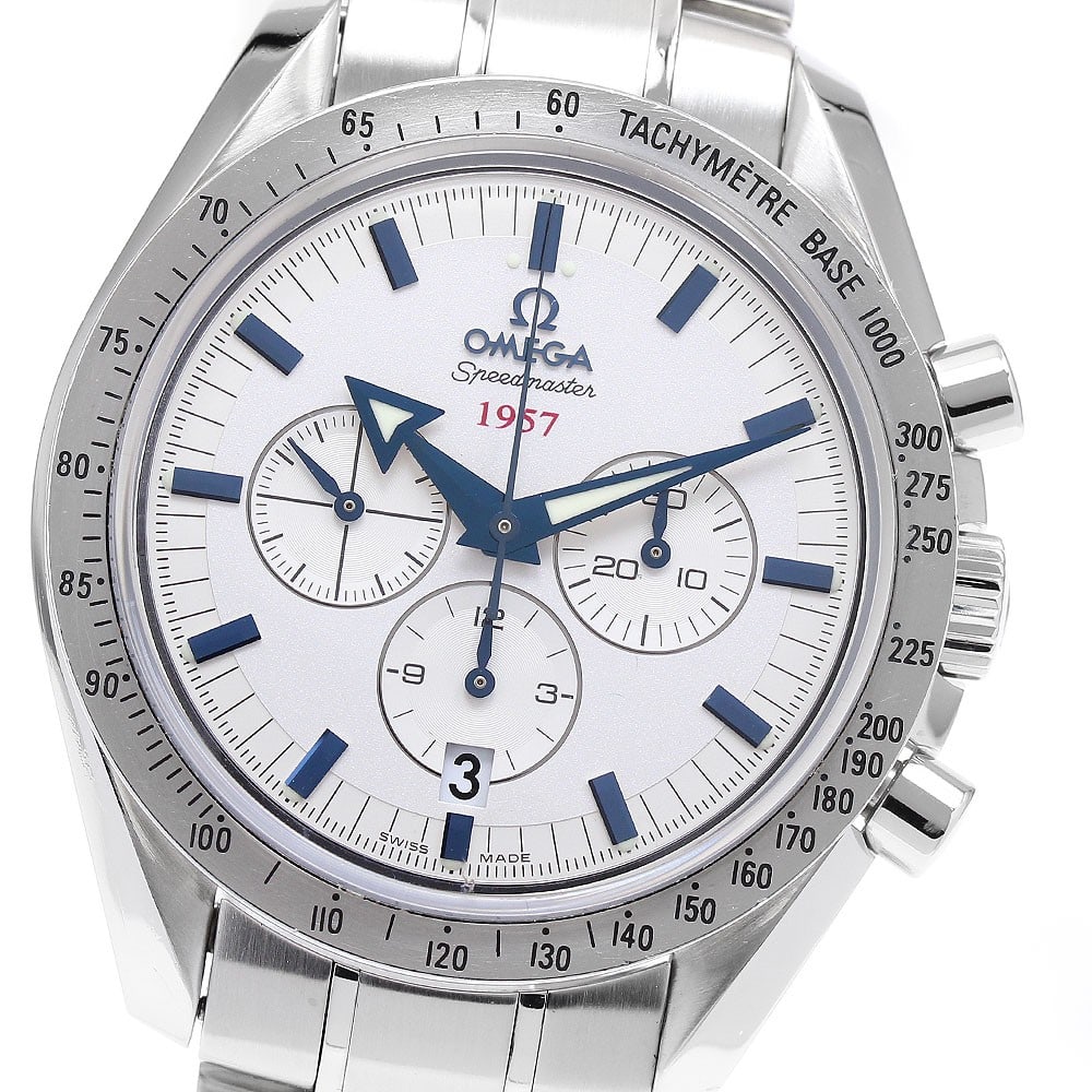 Omega Speedmaster Broad Arrow 1957 Chronograph Wristwatch (1 of 6)