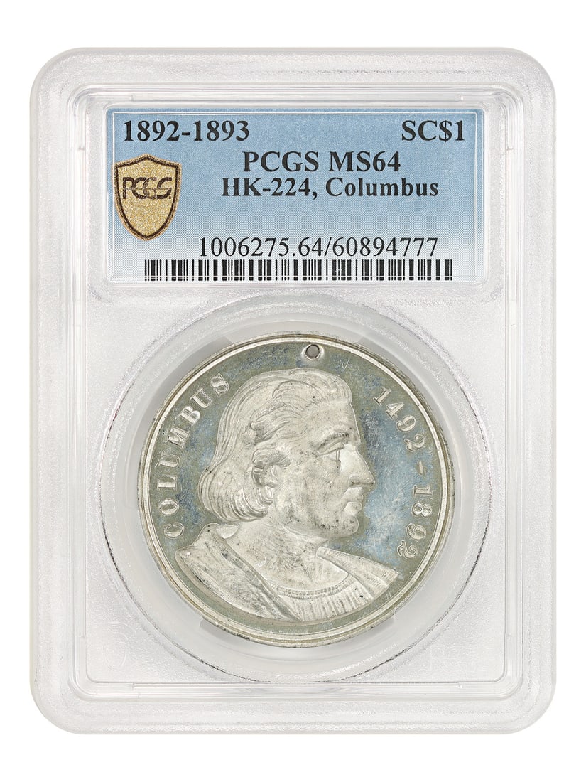 1892 Columbus So Called Dollar Medal PCGS MS64 HK-224 (1 of 7)