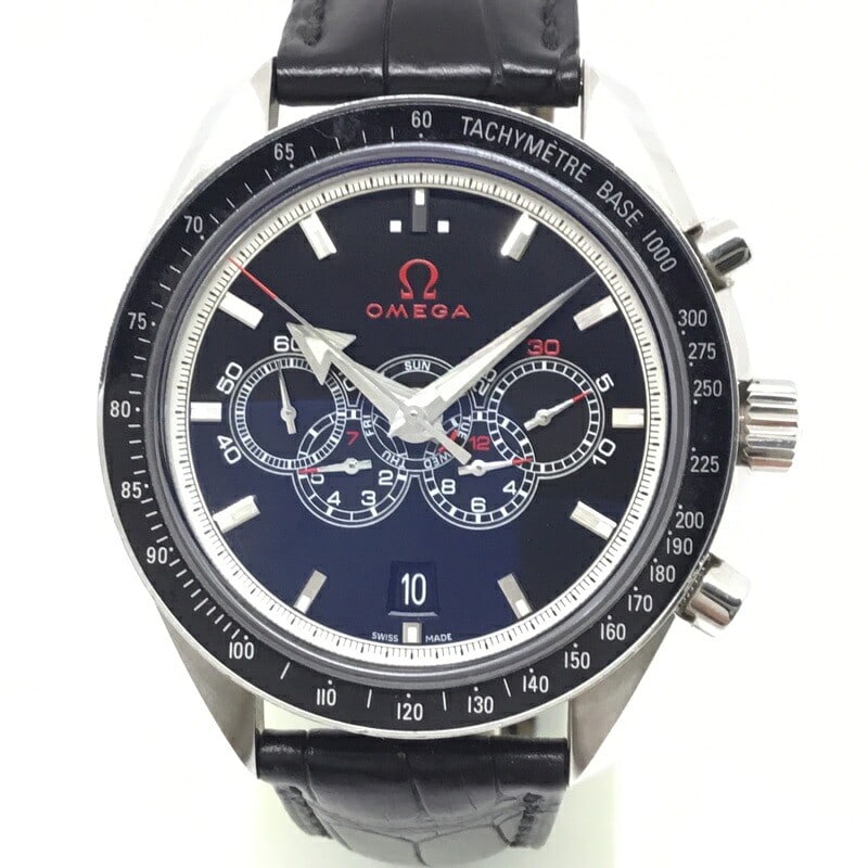 Omega Olympic Timeless Collection Speedmaster Automatic Steel Men's Wristwatch: Omega Olympic Timeless Collection Speedmaster Automatic Steel Men's Wristwatch This OMEGA Speedmaster Olympic Collection men's wristwatch features a stainless steel case measuring approximately 41mm (