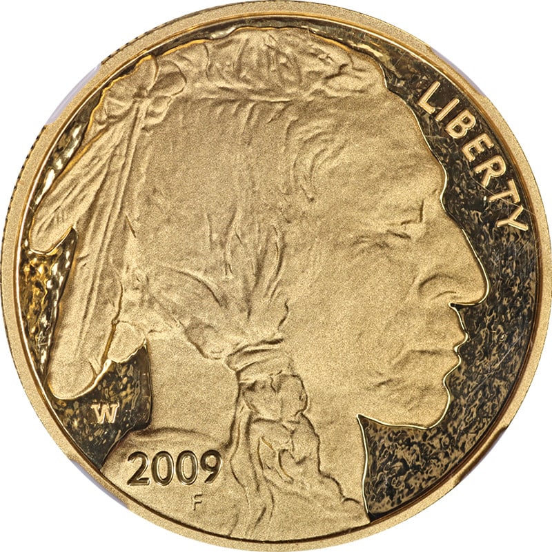 2009-W Buffalo Gold $50 NGC PF70 Ultra Cameo Early Releases: 2009-W Buffalo Gold $50 NGC PF70 Ultra Cameo Early Releases This is a 2009-W Buffalo Gold $50 coin, certified by NGC as PF70 Ultra Cameo Early Releases with the Gold Label. The coin is composed of gol