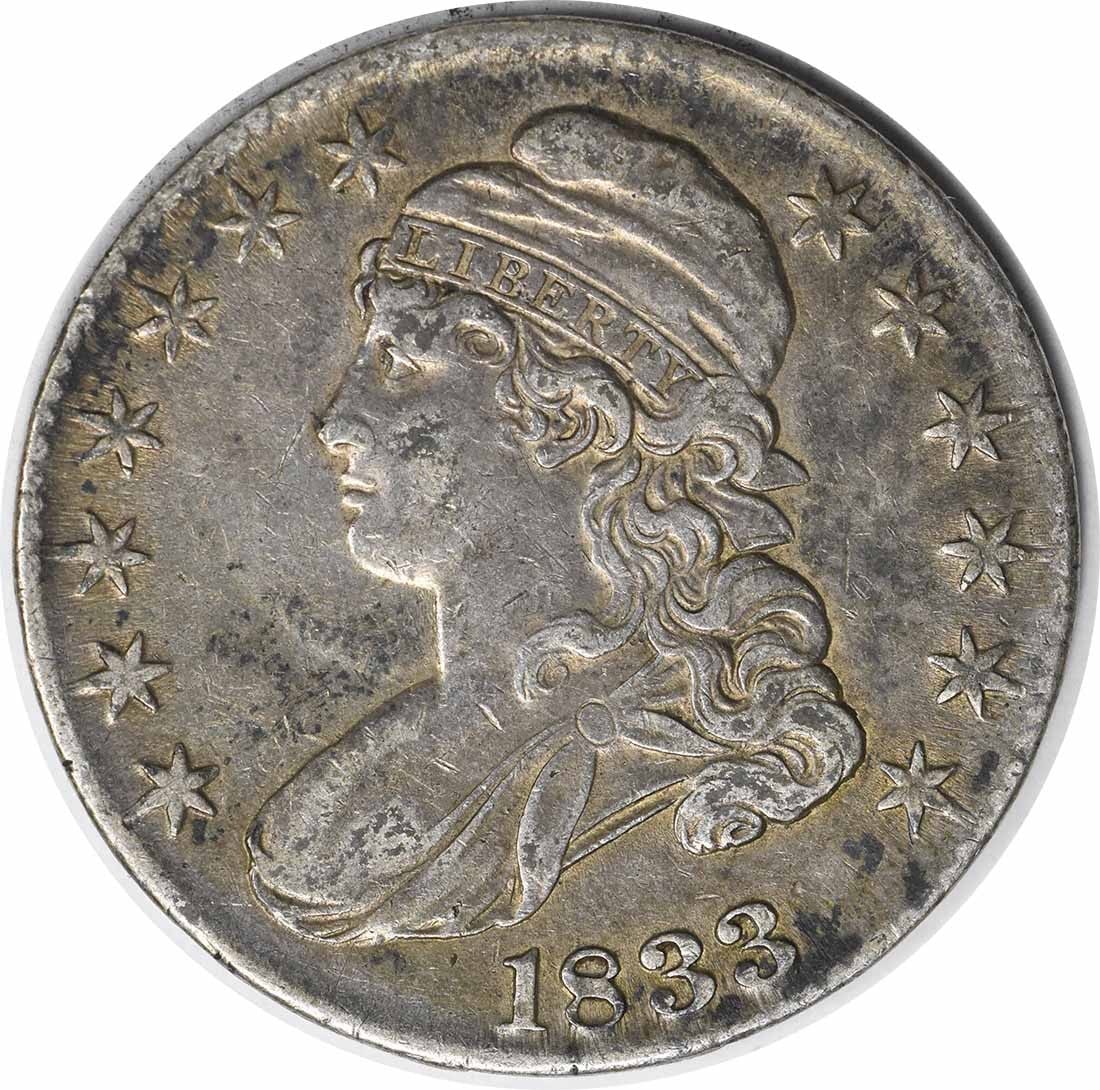 1833 Bust Half Dollar 50C Uncertified Silver Coin John Reich Design (1 of 2)