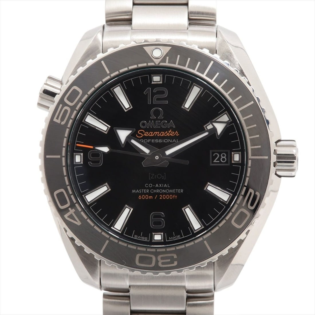 OMEGA Planet Ocean 600M Men's Wristwatch 215.30.40.20.01.001: OMEGA Planet Ocean 600M Men's Wristwatch 215.30.40.20.01.001 This is an OMEGA Seamaster Professional Planet Ocean 600M wristwatch designed for men. The watch is of Swiss origin and is offered in pre-o