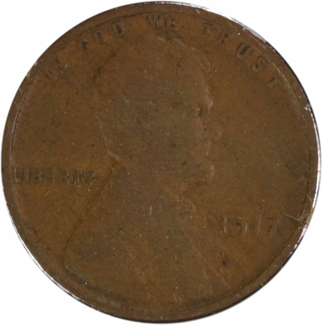 1917 Lincoln Wheat DDO FS-101 Copper Small Cent VG (1 of 2)