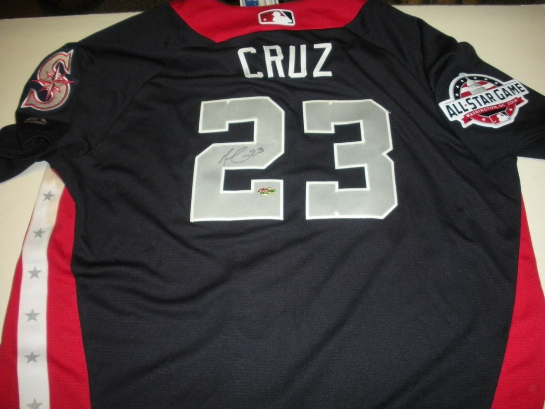 Seattle Mariners Nelson Cruz Autographed Majestic Jersey With COA (1 of 4)
