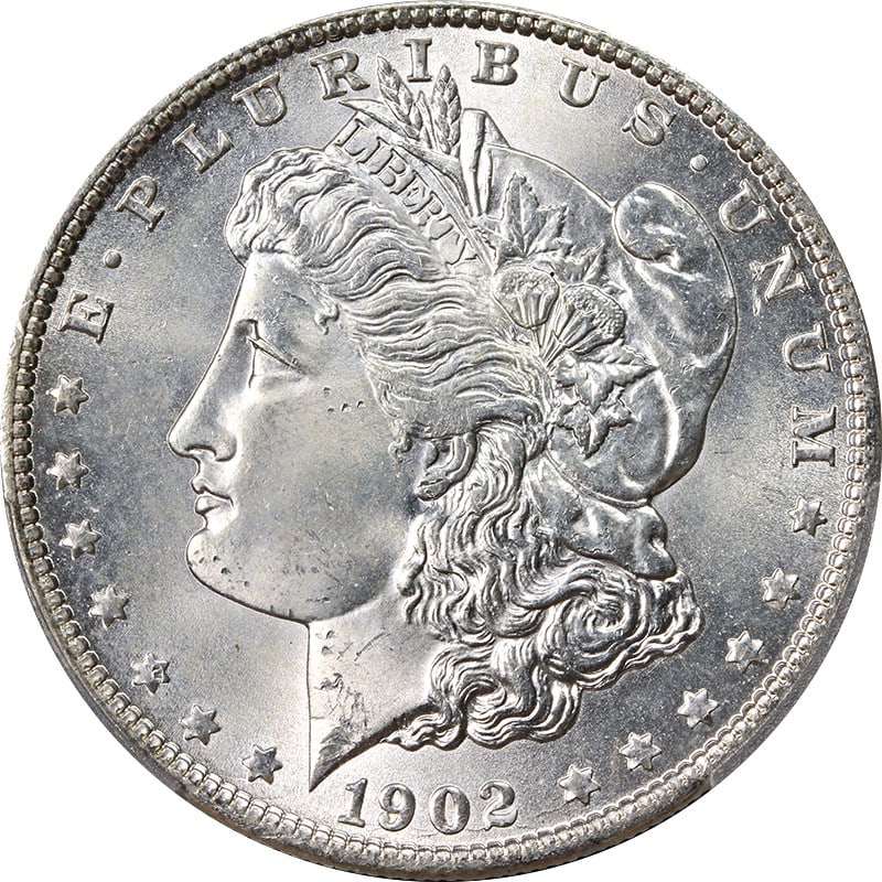 PCGS MS65 1902-O Morgan Dollar VAM 25 Doubled Ear Silver Coin: PCGS MS65 1902-O Morgan Dollar VAM 25 Doubled Ear Silver Coin This original 1902-O Morgan Silver Dollar features the VAM 25 Doubled Ear variety and has been graded MS65 by PCGS. It displays fantastic 