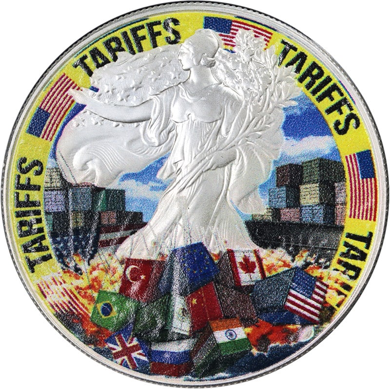 2025 1 Ounce Silver Eagle The Trade War Edition UNCIRCULATED (1 of 4)