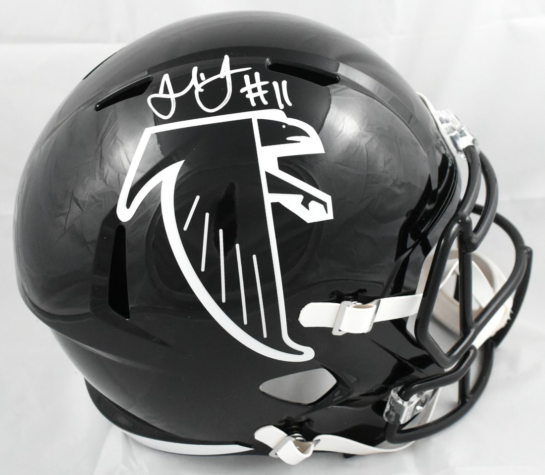 Atlanta Falcons full size Speed helmet signed by Julio Jones Beckett holo (1 of 6)