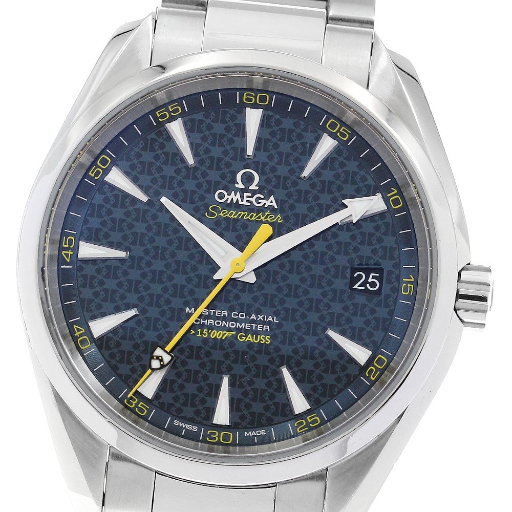 OMEGA Seamaster Aqua Terra 007 Men's Wristwatch 231.10.42.21.03.004: OMEGA Seamaster Aqua Terra 007 Men's Wristwatch 231.10.42.21.03.004 This is a pre-owned OMEGA Seamaster Aqua Terra James Bond 007 men's wristwatch, model 231.10.42.21.03.004. It is a Swiss-made timepi