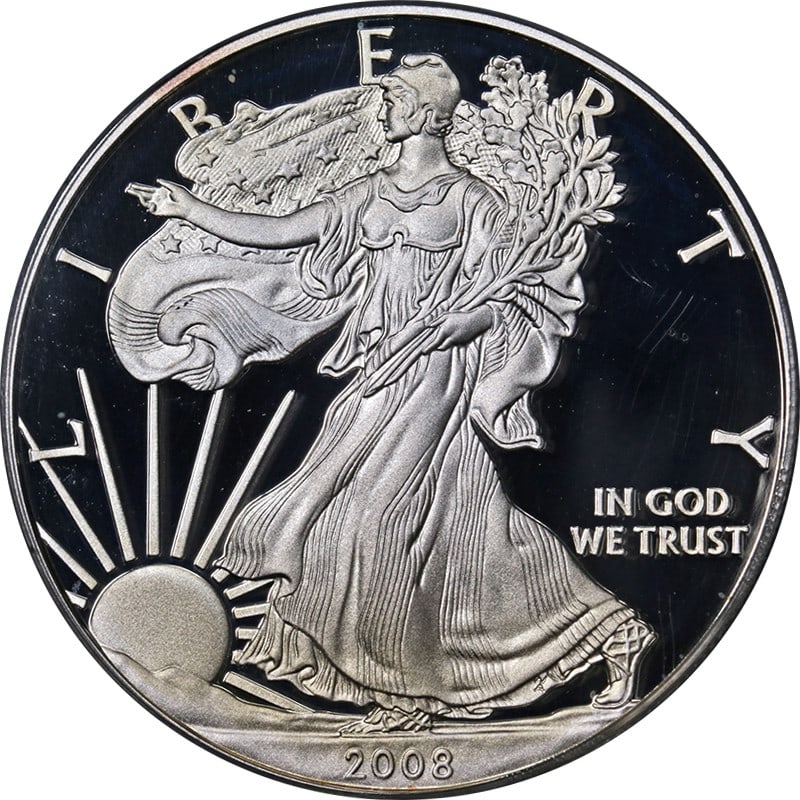 2008-W Silver American Eagle $1 PCGS PR69 DCAM First Strike (1 of 4)