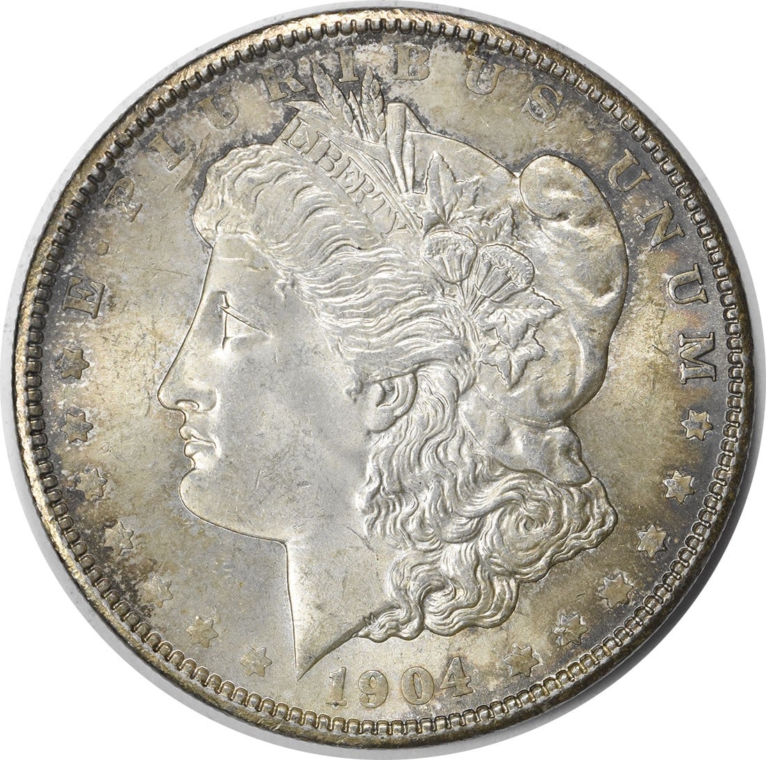 Choice BU 1904 Silver Morgan Dollar Uncertified No Mint Mark (1 of 2)