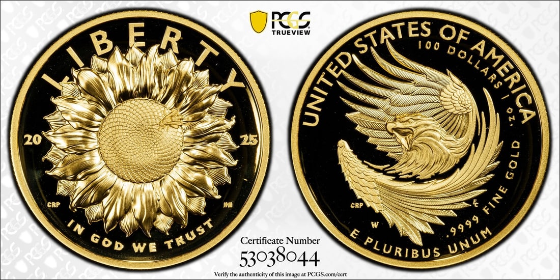 2025 W PCGS PR70 DCAM American Liberty 1 oz Gold Proof Coin (1 of 3)