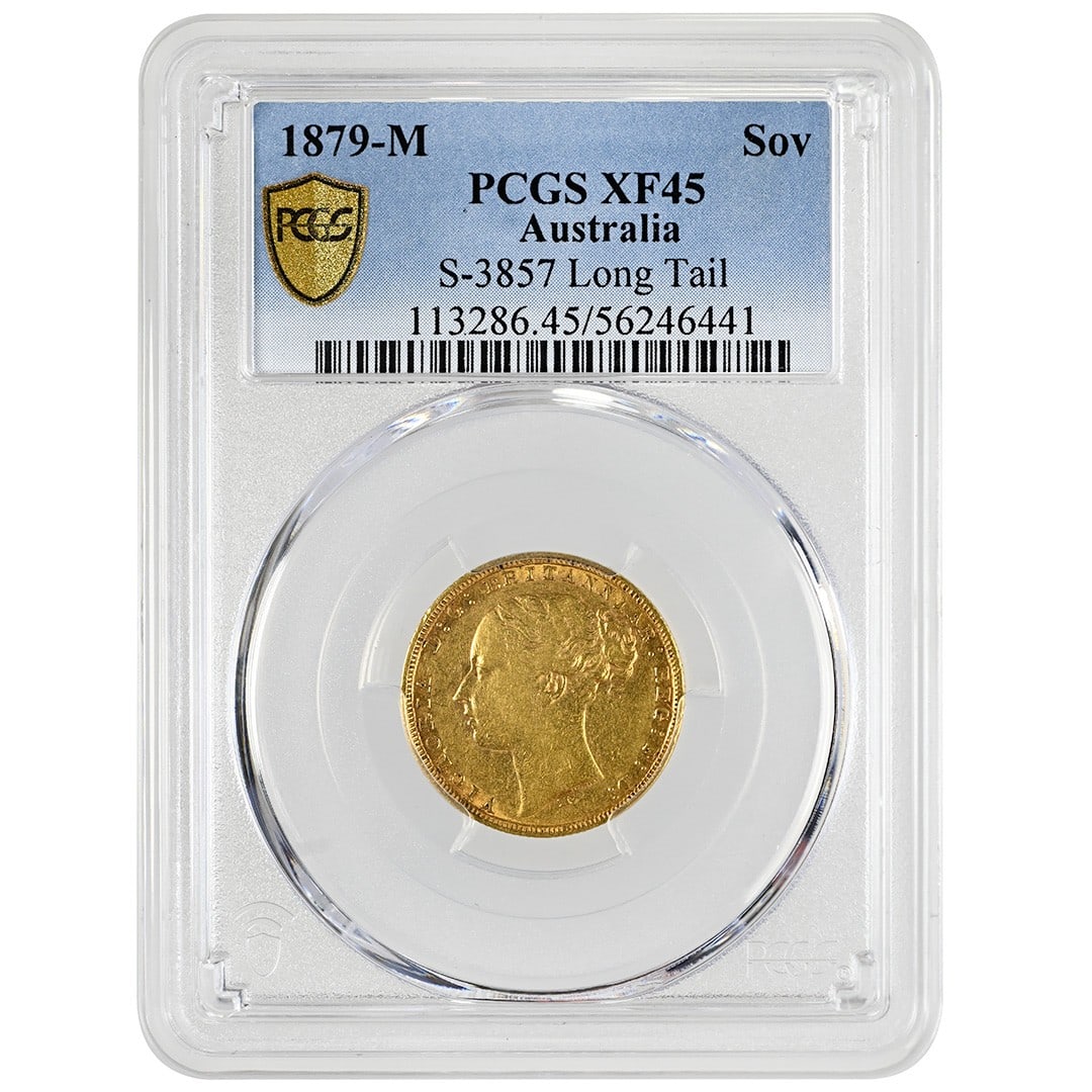 PCGS XF45 1879-M Gold Victoria Sovereign St George (1 of 4)