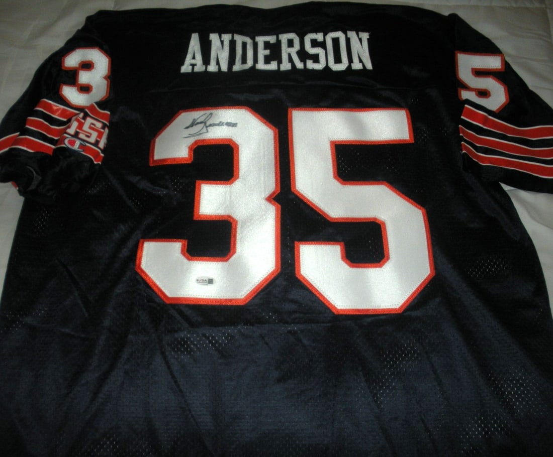Signed Champion Jersey Neal Anderson Chicago Bears With JSA COA (1 of 3)