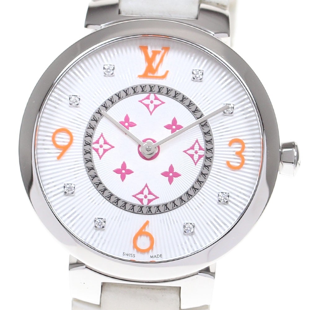 Louis Vuitton Tambour Monogram Ladies Quartz Wristwatch (1 of 6)