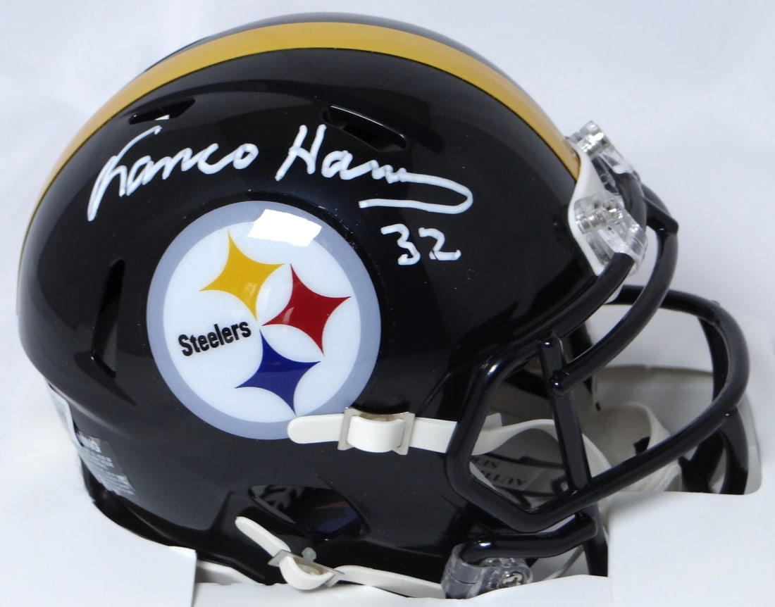 Pittsburgh Steelers Speed Mini Helmet Signed by Franco Harris Beckett BAS (1 of 5)