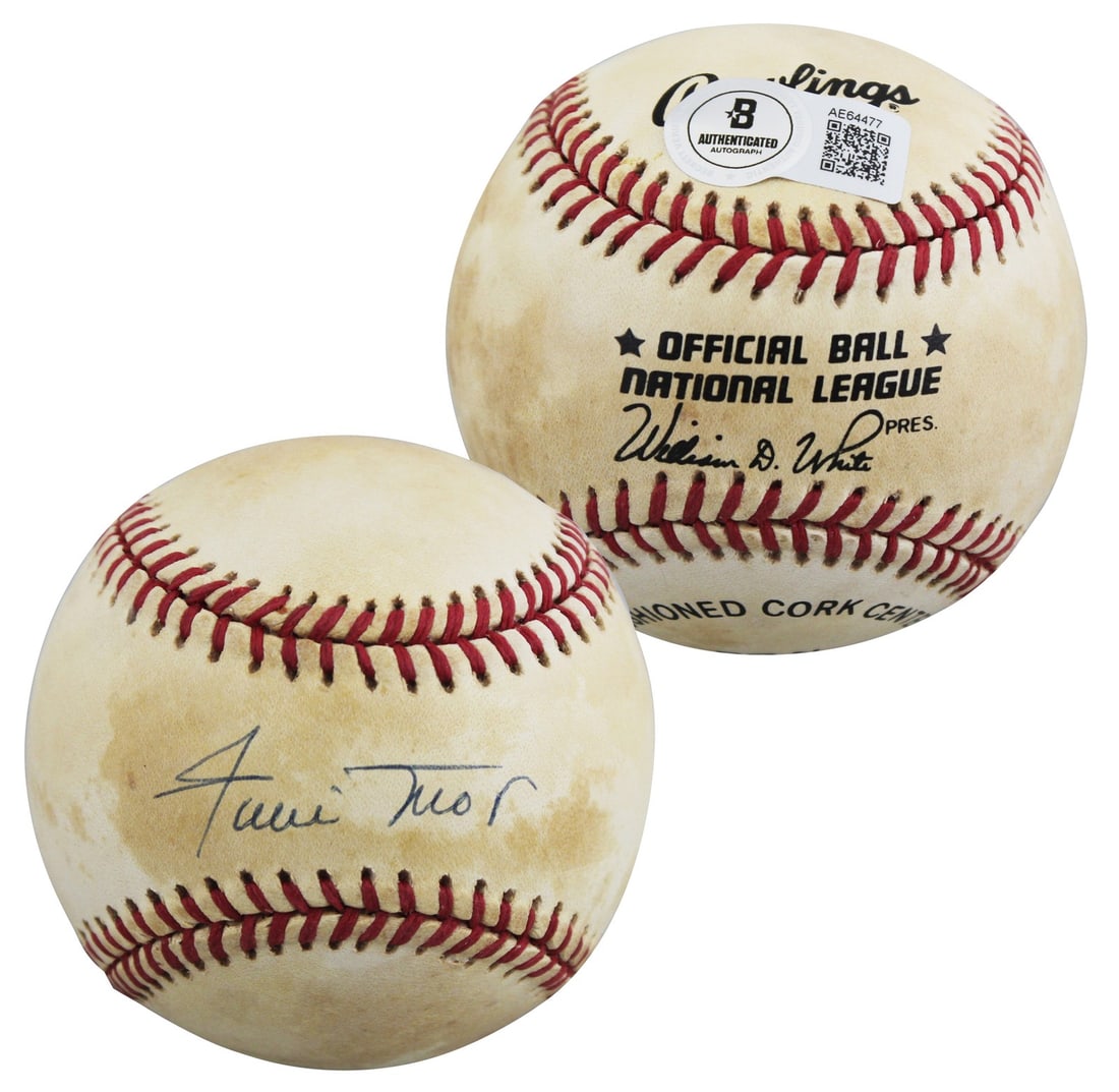 Willie Mays signed William White ONL baseball Beckett authenticated (1 of 8)