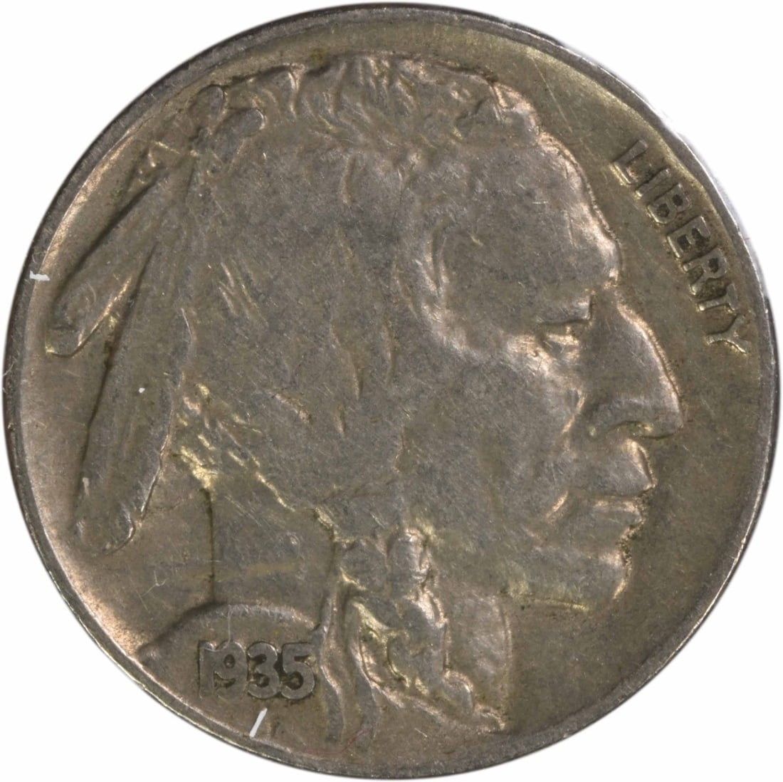San Francisco 1935-S Buffalo Nickel DDR FS-801 Five Cent Coin VF: San Francisco 1935-S Buffalo Nickel DDR FS-801 Five Cent Coin VF This is a 1935-S Buffalo Nickel featuring the Doubled Die Reverse (DDR) FS-801 variety. Minted in San Francisco, the coin is graded Ver
