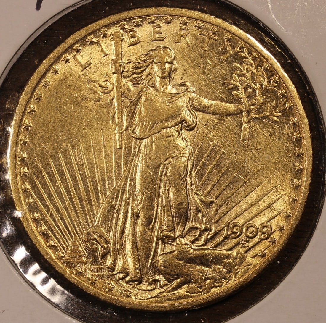 1909 8 St Gaudens $20 Gold Double Eagle Overdate (1 of 2)