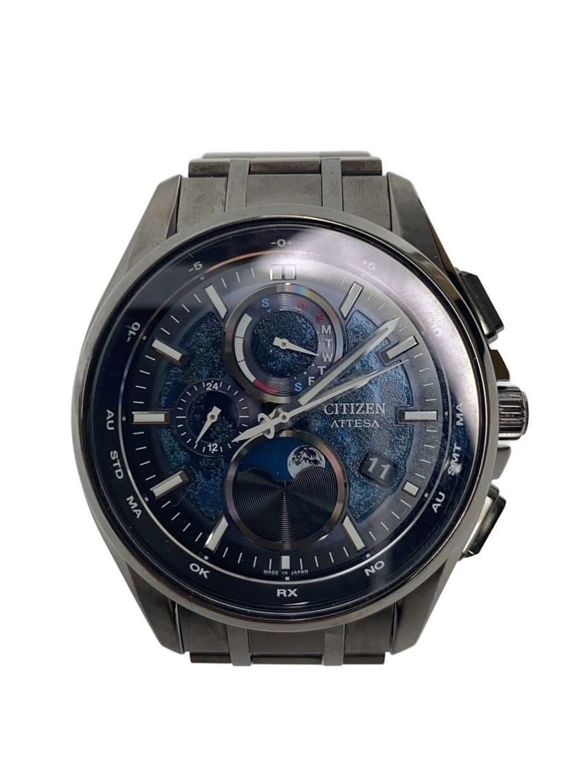 Citizen Hakuto R titanium men's wristwatch black: Citizen Hakuto R titanium men's wristwatch black This CITIZEN HAKUTO-R H874-005HK07 men's wristwatch features a sleek black design and is crafted from durable titanium. The watch is pre-owned and show