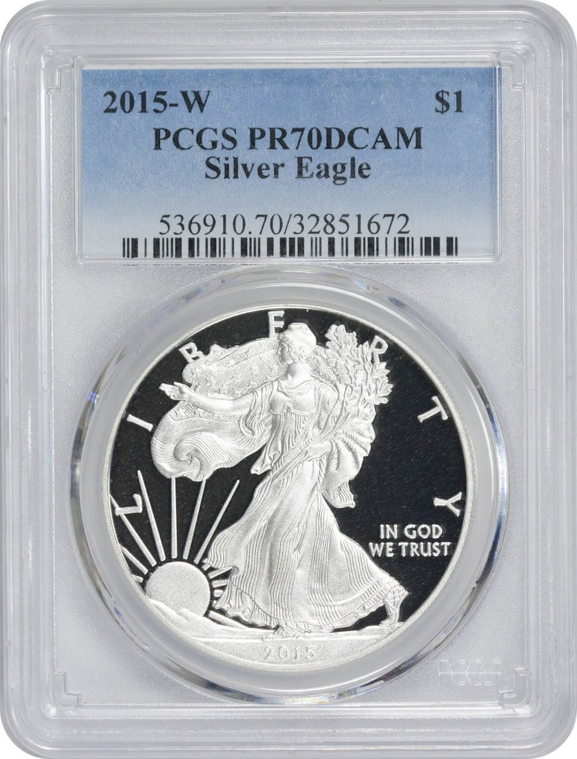 PCGS PR70DCAM 2015-W American Silver Eagle Proof Dollar (1 of 2)