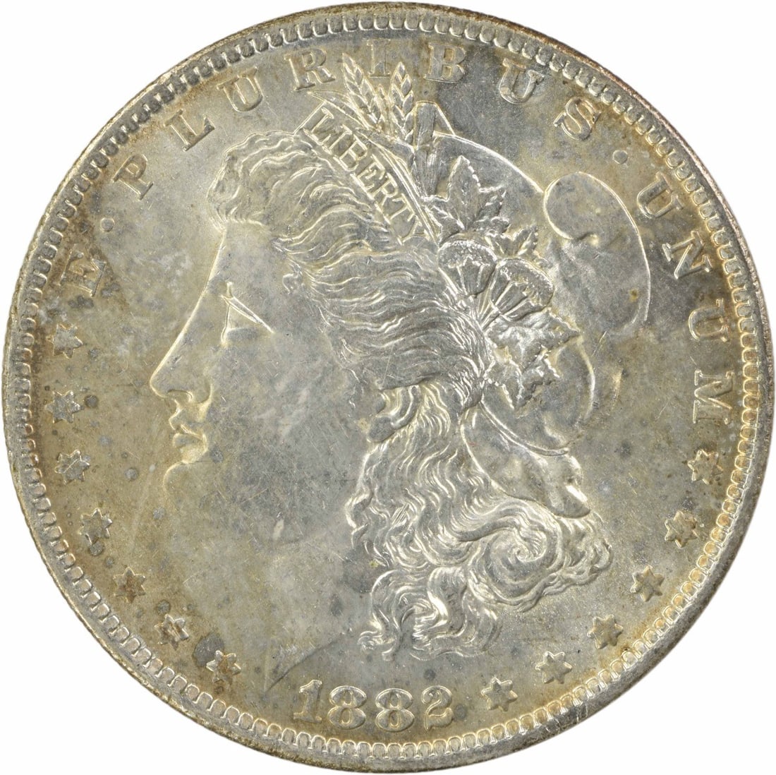 1882 O Mint Morgan Silver Dollar VAM 3 AU Uncertified: 1882 O Mint Morgan Silver Dollar VAM 3 AU Uncertified This is an 1882-O/S VAM 3 Morgan Silver Dollar from the United States. The coin is composed of silver and has a denomination of $1. It is an AU (A