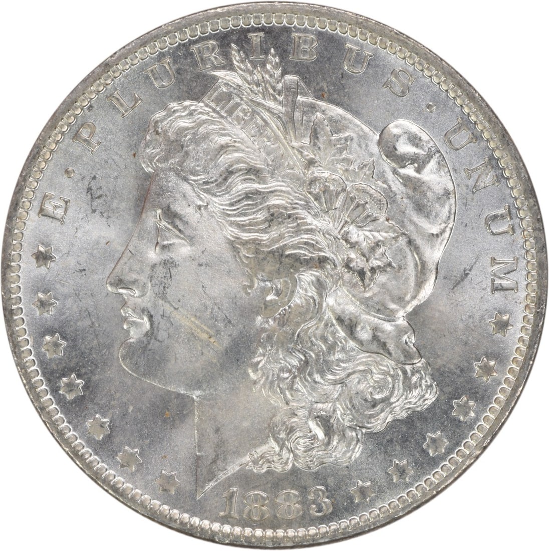Choice BU 1883-O Morgan Dollar Uncirculated Silver Coin Uncertified: Choice BU 1883-O Morgan Dollar Uncirculated Silver Coin Uncertified This is an 1883-O Morgan Silver Dollar from the United States in Choice Brilliant Uncirculated condition. The coin features the New 