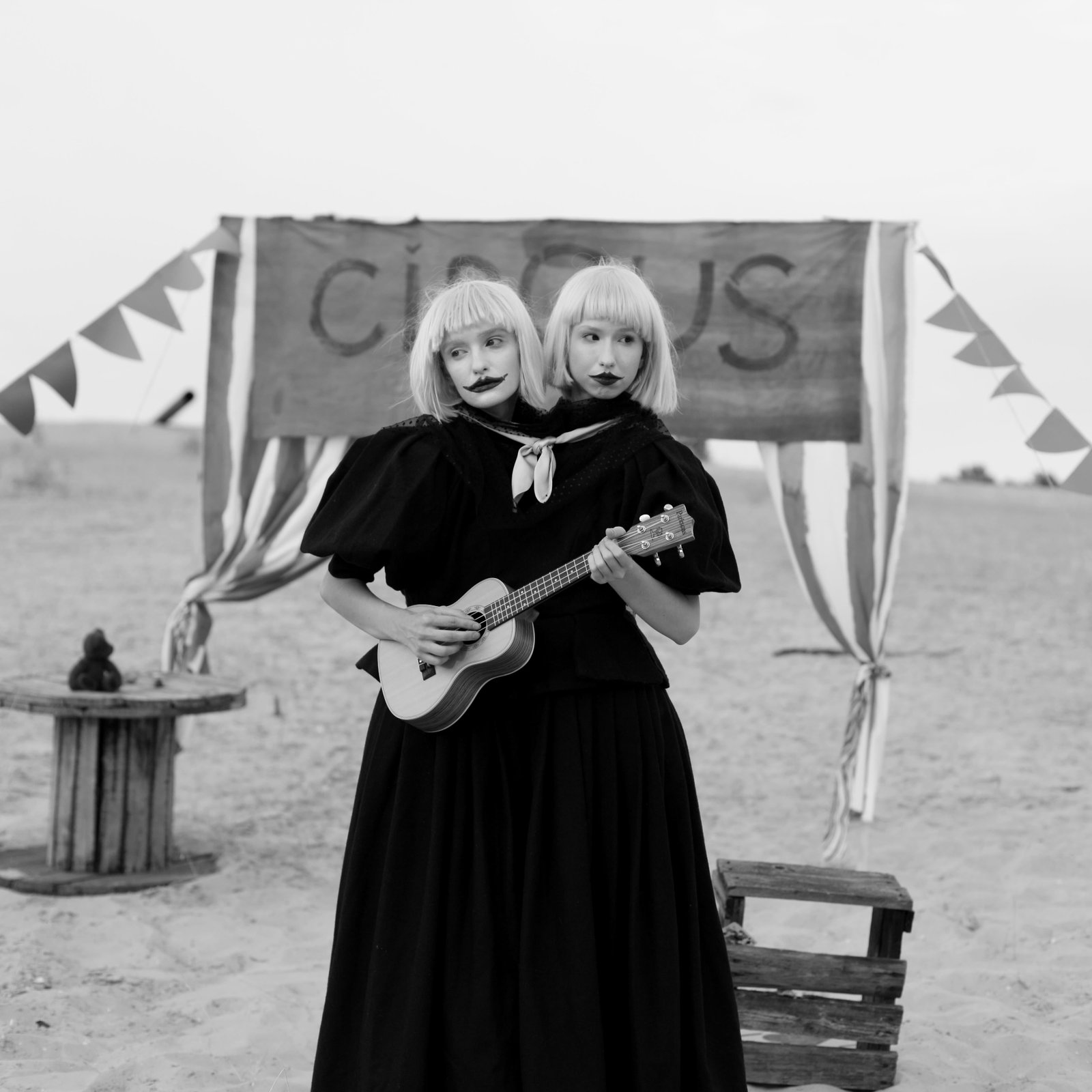 Sisters Circus Photography 39x39 Edition of 3 by Olha Stepanian (1 of 1)
