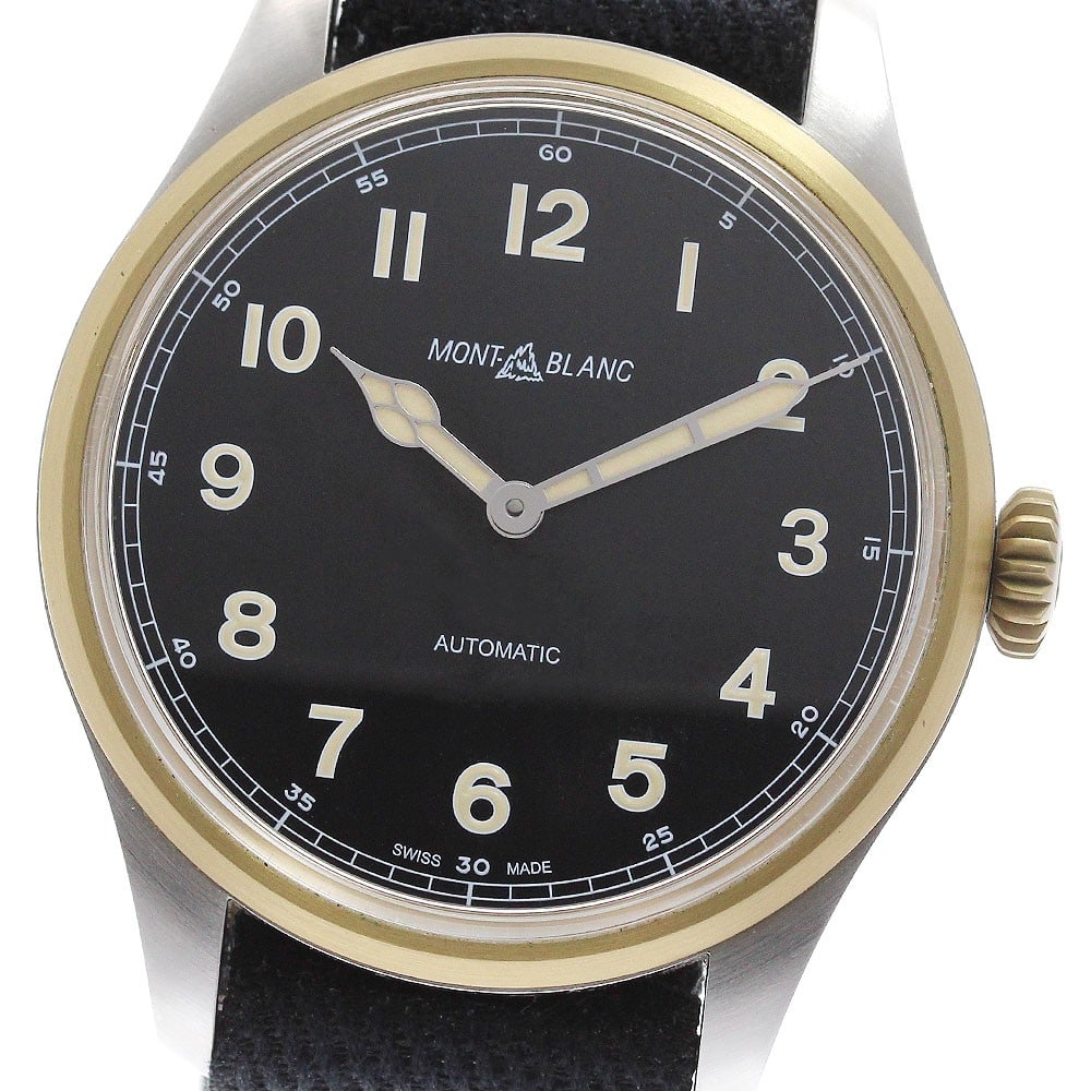 Montblanc 1858 Automatic Swiss Men's Wristwatch 116241: Montblanc 1858 Automatic Swiss Men's Wristwatch 116241 This is a pre-owned Montblanc 1858 Automatic men's wristwatch. Crafted in Switzerland, this timepiece reflects Montblanc's renowned craftsmanship