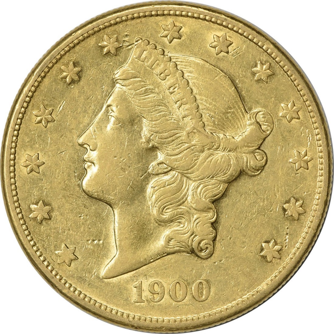 1900 San Francisco $20 Liberty Head Gold Coin AU Uncertified (1 of 2)