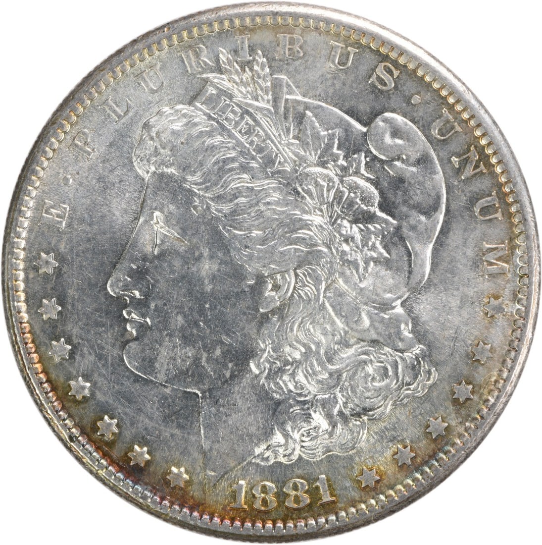 Choice BU 1881 San Francisco Morgan Silver Dollar Uncertified: Choice BU 1881 San Francisco Morgan Silver Dollar Uncertified This is an 1881-S Morgan Silver Dollar in Choice Brilliant Uncirculated (BU) condition. The coin is composed of silver and was minted at t