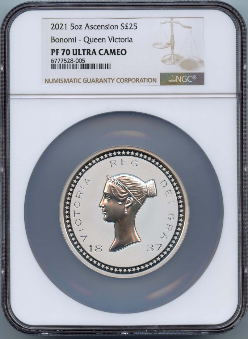 2021 Ascension 5 oz Queen Victoria S25PND NGC PR70DCAM (1 of 2)