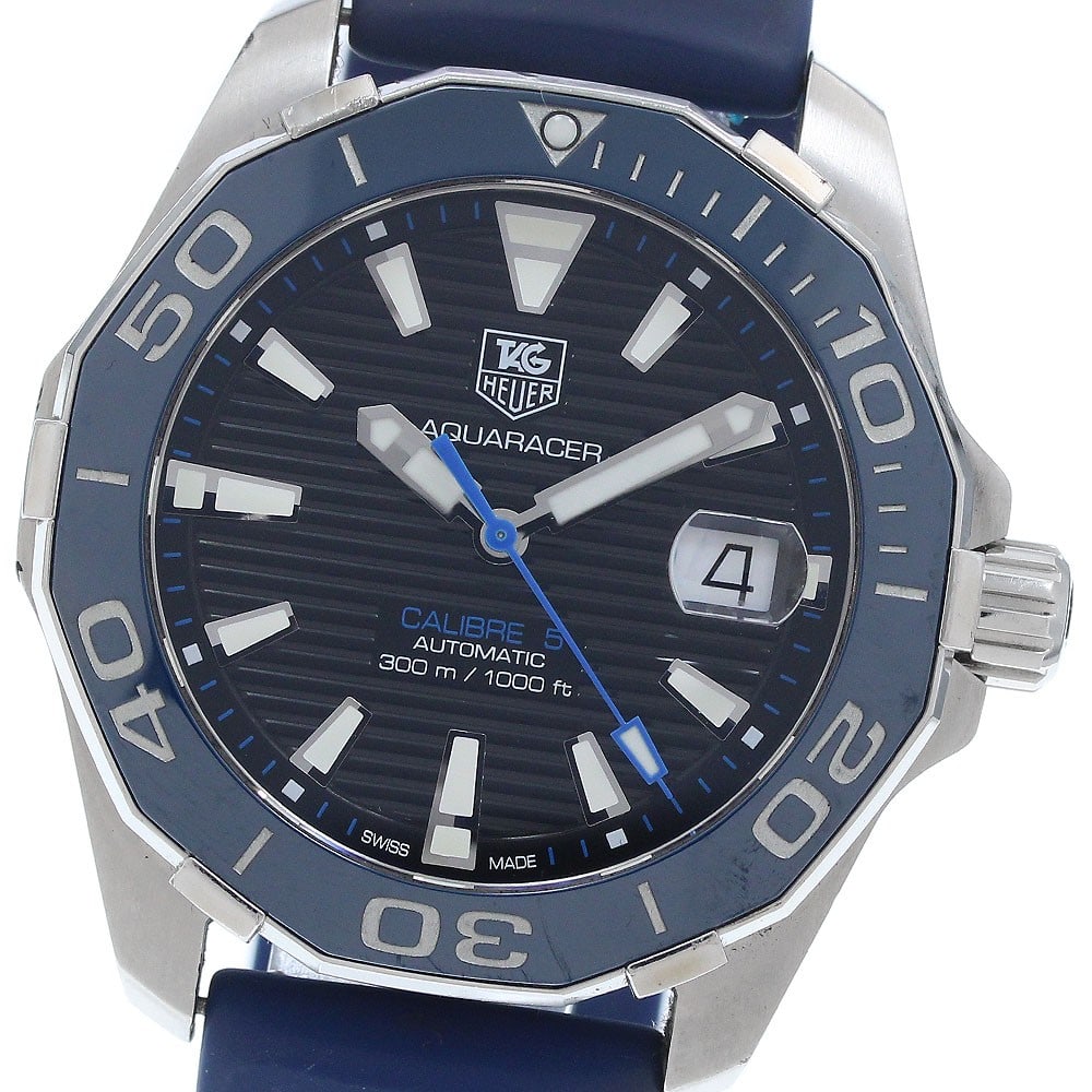 TAG HEUER Aquaracer WAY211B.FC6363 Calibre 5 mens wristwatch (1 of 6)