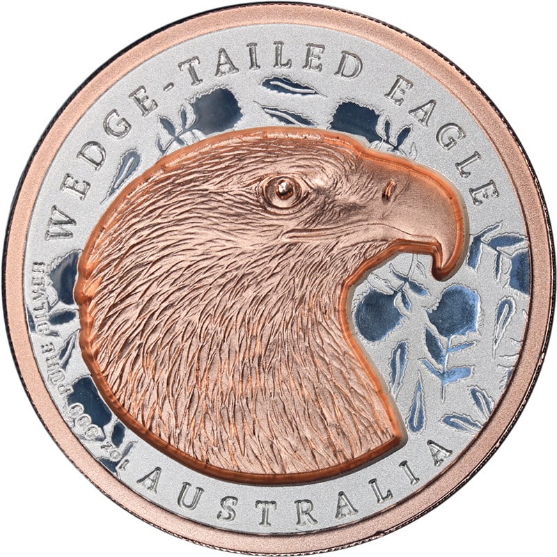 2026 Niue 1 Oz Silver $2 Wedge Tailed Incused Rose Gold Gilt Coin (1 of 3)