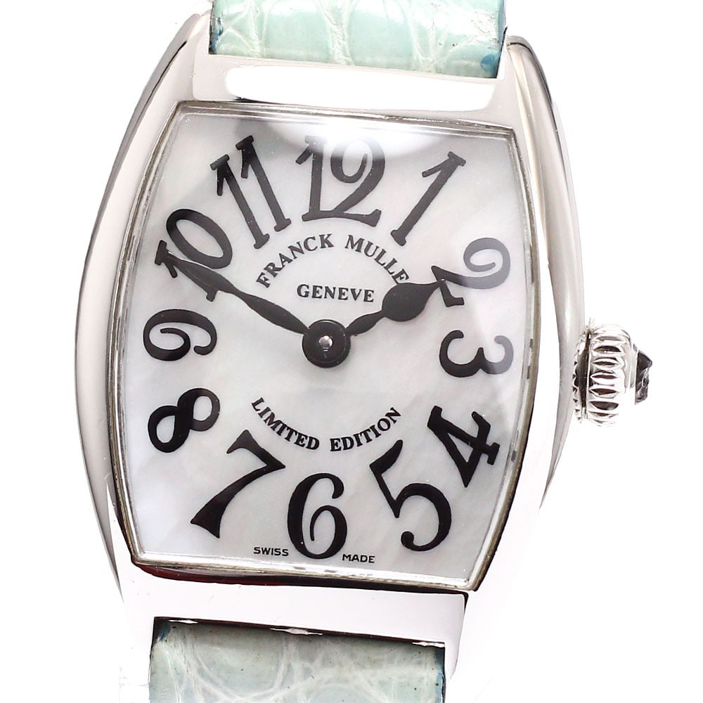 Women's Quartz Wristwatch FRANCK MULLER 2252QZ Tonneau Curvex Intermedia: Women's Quartz Wristwatch FRANCK MULLER 2252QZ Tonneau Curvex Intermedia Franck Muller 2252QZ Tonneau Curvex Intermedia quartz women's wristwatch. Swiss-made and offered in pre-owned condition. Specif