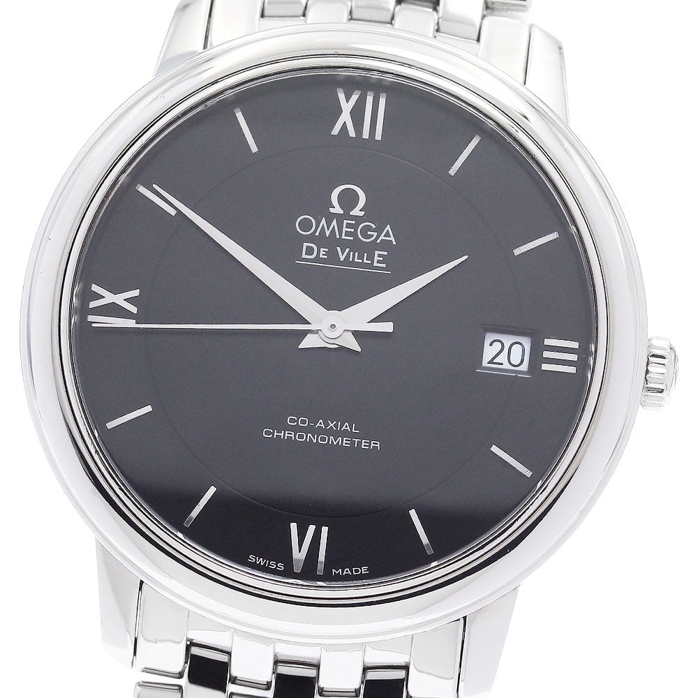 OMEGA De Ville Prestige 424.10.37.20.01.001 Mens Co-Axial Date Watch: OMEGA De Ville Prestige 424.10.37.20.01.001 Mens Co-Axial Date Watch Omega De Ville Prestige Co-Axial Date men's wristwatch, model 424.10.37.20.01.001. This pre-owned Swiss-made watch is from the De V