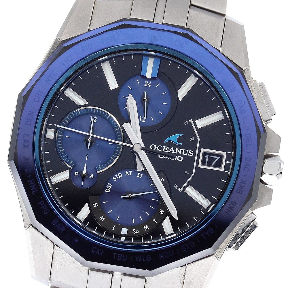 Casio Oceanus Manta Solar Radio Controlled Men's Wristwatch OCW-S6000-1AJF: Casio Oceanus Manta Solar Radio Controlled Men's Wristwatch OCW-S6000-1AJF This is a Casio OCW-S6000-1AJF Oceanus Manta wristwatch designed for men. Featuring solar-powered operation and radio-control