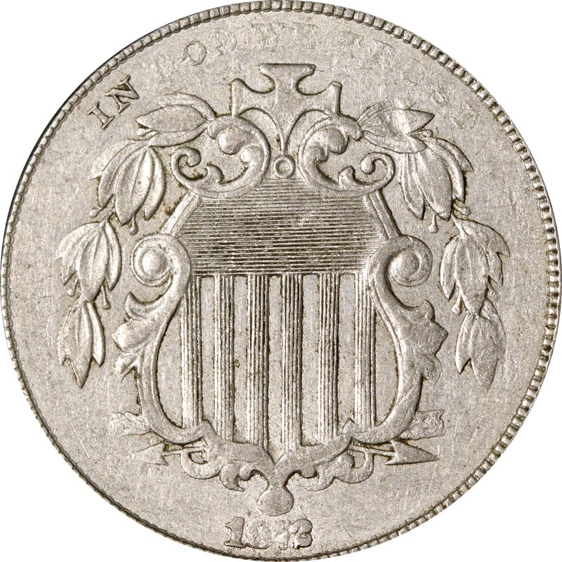 United States 1872 Nickel Shield Coin (1 of 2)