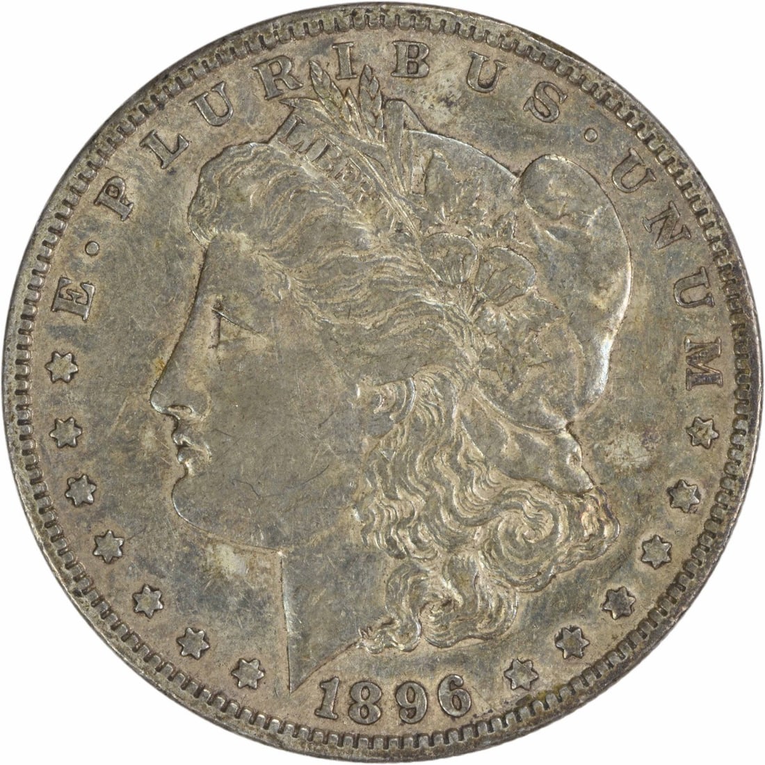 1896-O Morgan Silver Dollar Uncertified New Orleans Mint 90% Silver: 1896-O Morgan Silver Dollar Uncertified New Orleans Mint 90% Silver This 1896-O Morgan Silver Dollar is an exquisite piece of numismatic history, showcasing the classic design by George T. Morgan. Str