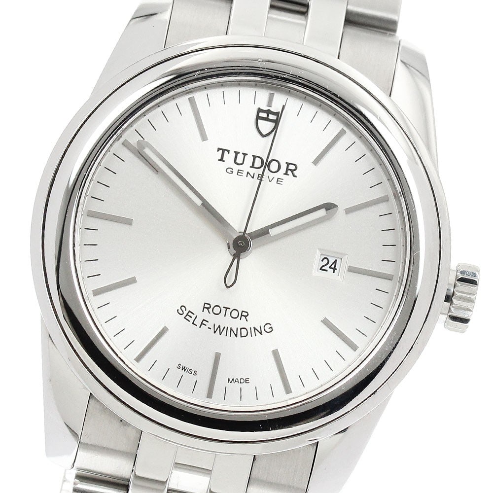 TUDOR Glamour Date Automatic Unisex Wristwatch: TUDOR Glamour Date Automatic Unisex Wristwatch This is a pre-owned TUDOR 53000 Glamour Date Automatic wristwatch designed for unisex wear. Crafted in Switzerland, this timepiece combines classic style