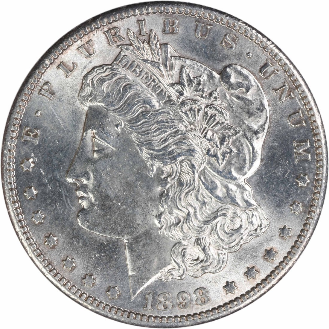 Uncirculated 1898-S Silver Dollar Morgan Choice BU San Francisco Mint: Uncirculated 1898-S Silver Dollar Morgan Choice BU San Francisco Mint This is a 1898-S Morgan Silver Dollar from the United States, featuring a Choice Brilliant Uncirculated (BU) grade. The coin is un