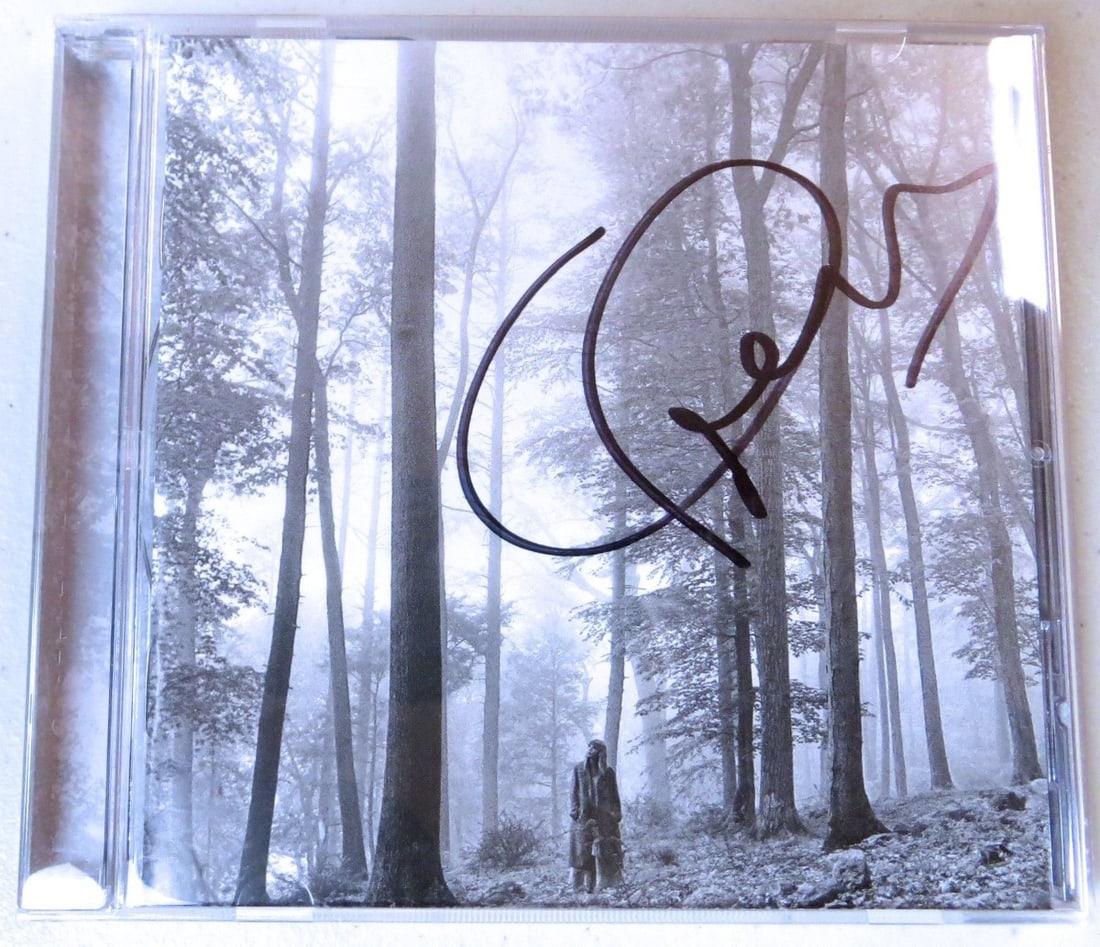 Authentic Folklore CD Booklet Signed by Taylor Swift with JSA Authentication (1 of 3)